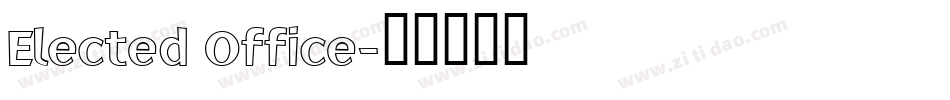 Elected Office字体转换